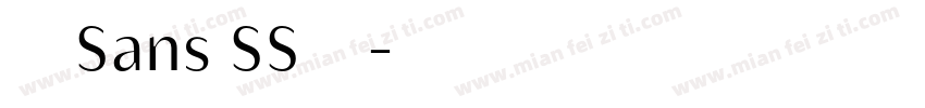 微信Sans SS中号字体转换